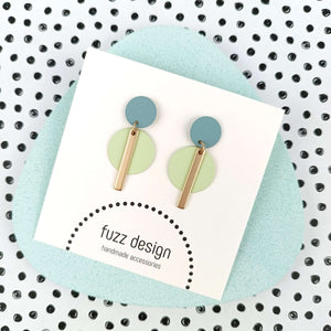 Subtle And Sweet | Pastel Green & Gold & Sea Green