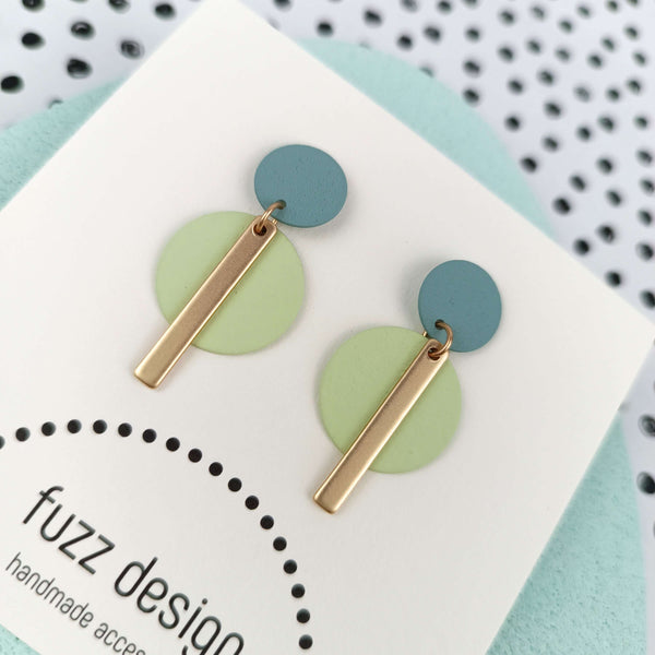 Subtle And Sweet | Pastel Green & Gold & Sea Green