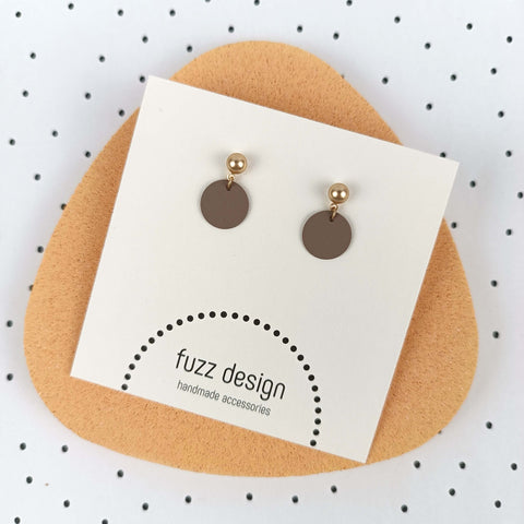 Missy | Dark Taupe & Gold