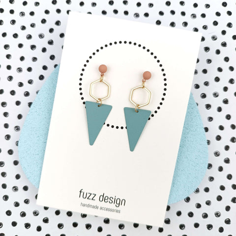 Straight To The Point | Sea Green & Gold & Warm Taupe