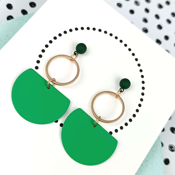 Mademoiselle | Grass Green & Gold & Forest Green