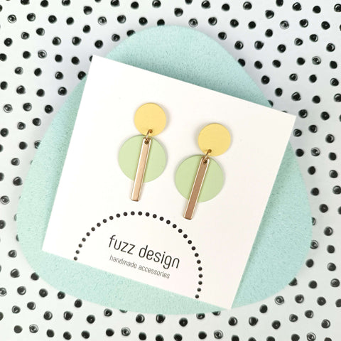Subtle And Sweet | Gold & Pastel Green & Pastel Yellow