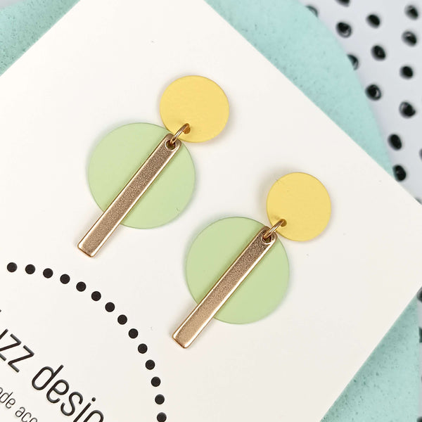 Subtle And Sweet | Gold & Pastel Green & Pastel Yellow