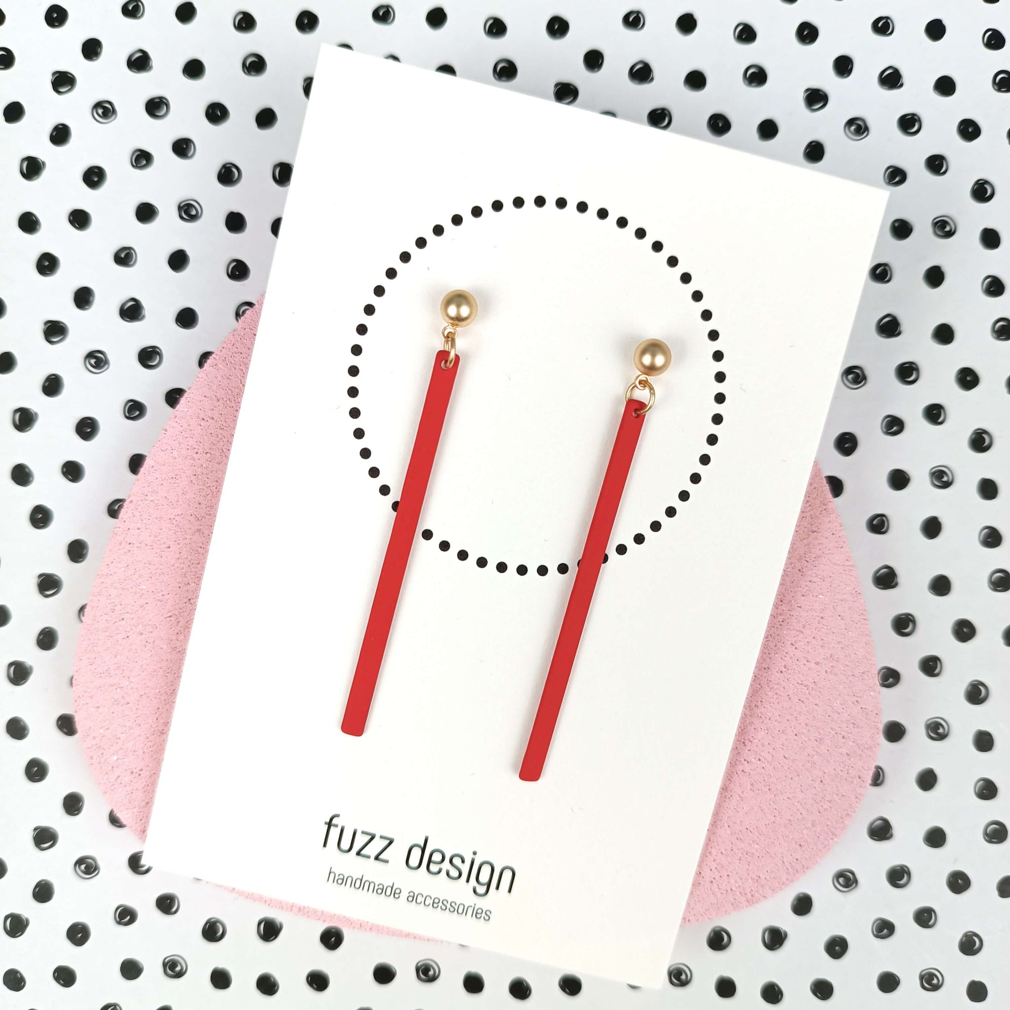 Allure | Large | Bright Red & Gold