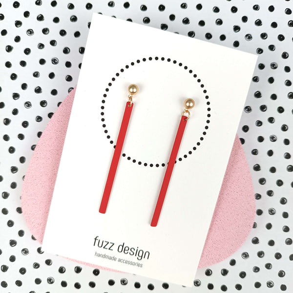 Allure | Large | Bright Red & Gold