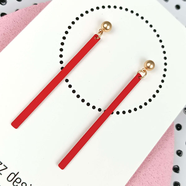 Allure | Large | Bright Red & Gold