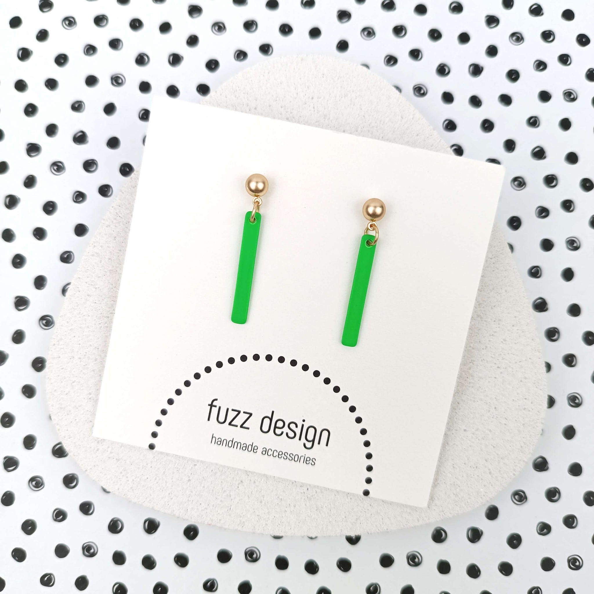 Allure | Small | Bright Green & Gold