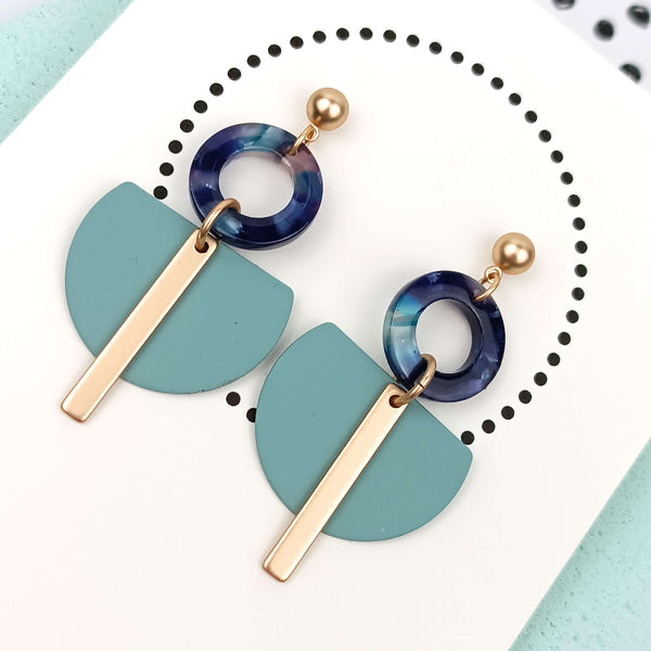 Stunning | Clouds | Gold & Sea Green