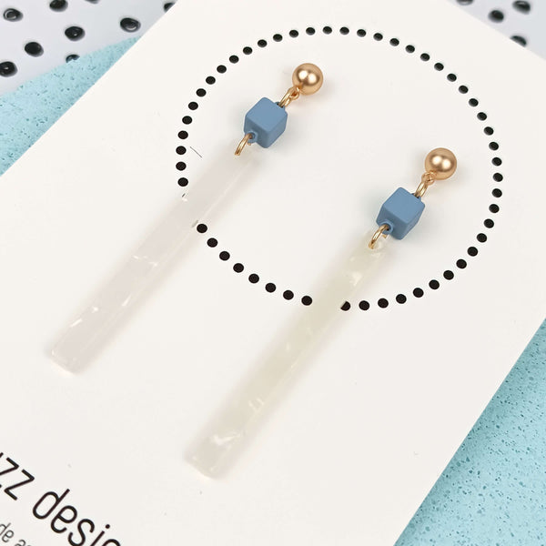 Hello Darling | Snow | Soft Blue & Gold