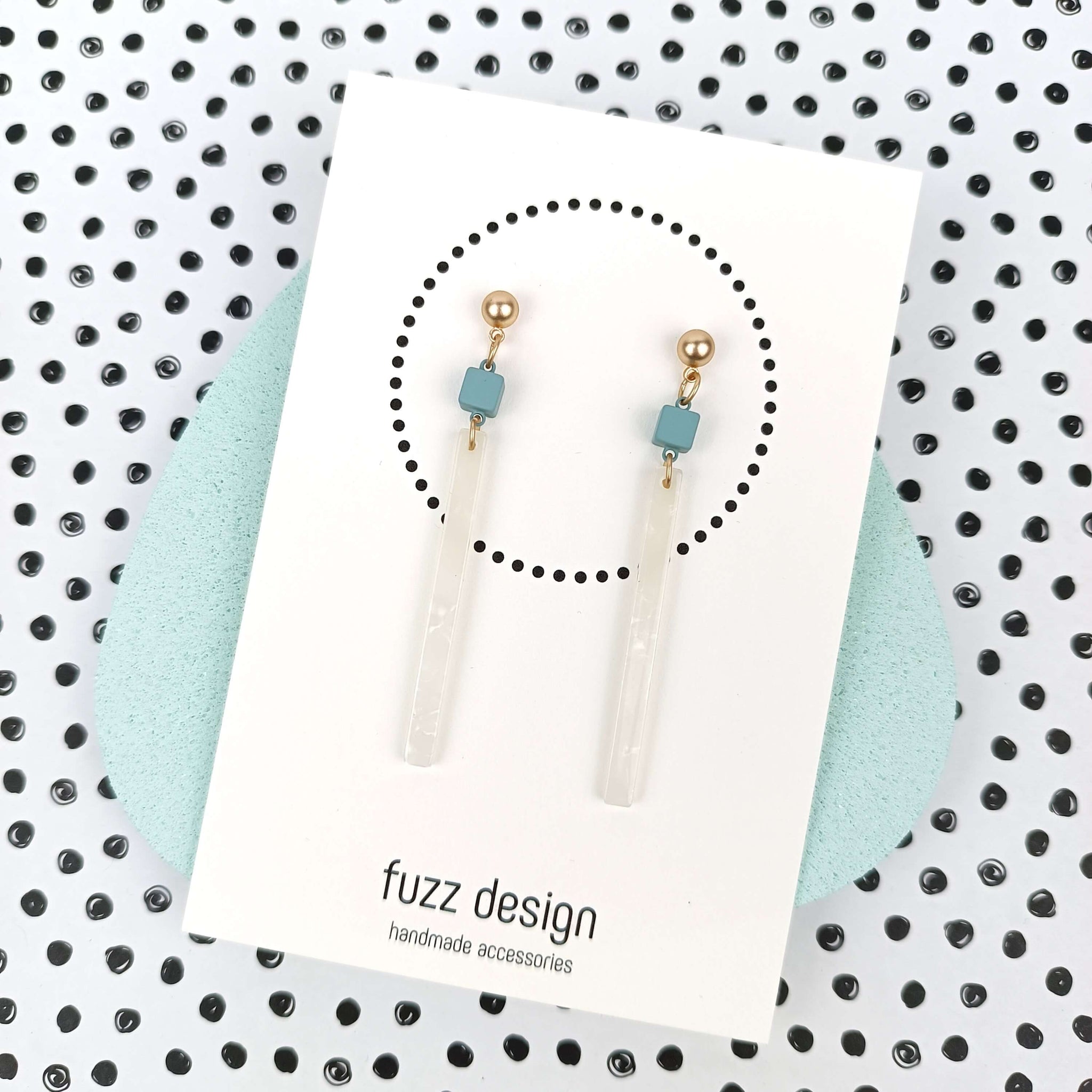 Hello Darling | Snow | Sea Green & Gold