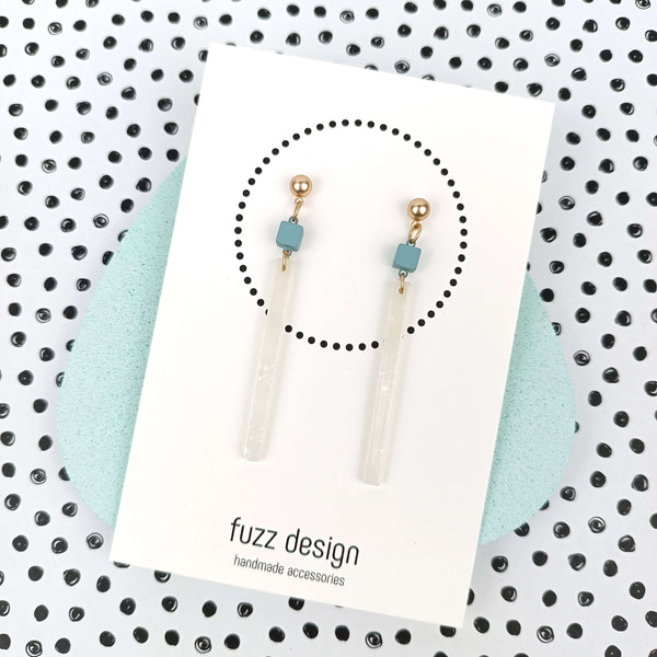 Hello Darling | Snow | Sea Green & Gold