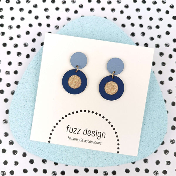 Popular | Gold & Dark Blue & Soft Blue