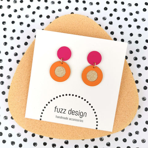 Popular | Gold & Sunset Orange & Fuchsia Pink