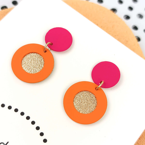 Popular | Gold & Sunset Orange & Fuchsia Pink