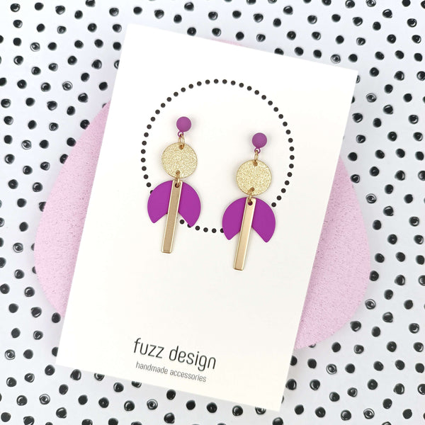 Wild Heart | Gold & Bright Purple & Lavender