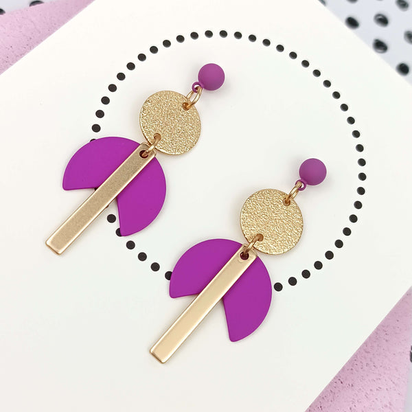 Wild Heart | Gold & Bright Purple & Lavender
