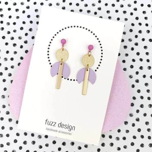 Wild Heart | Gold & Pastel Purple & Light Lavender