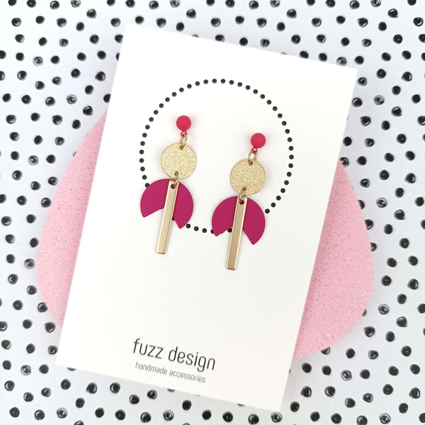 Wild Heart | Gold & Raspberry & Berry Red