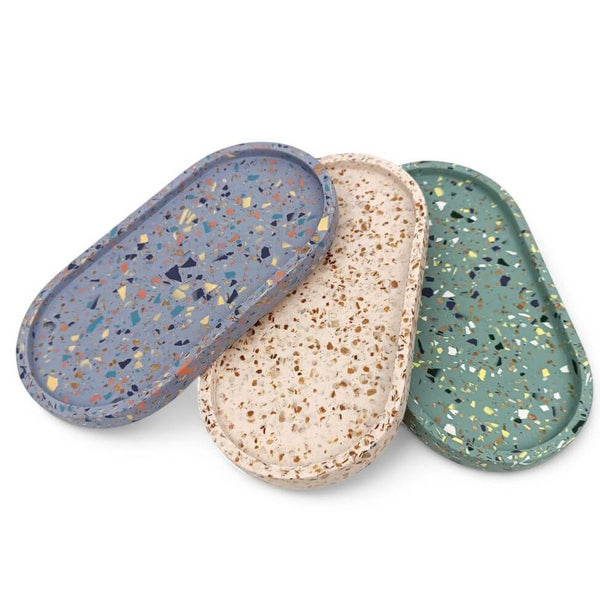 Trinket Tray | Smooth | Purple & Golden Flakes