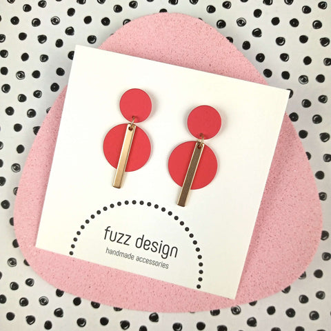 Subtle And Sweet | Gold & Berry Red