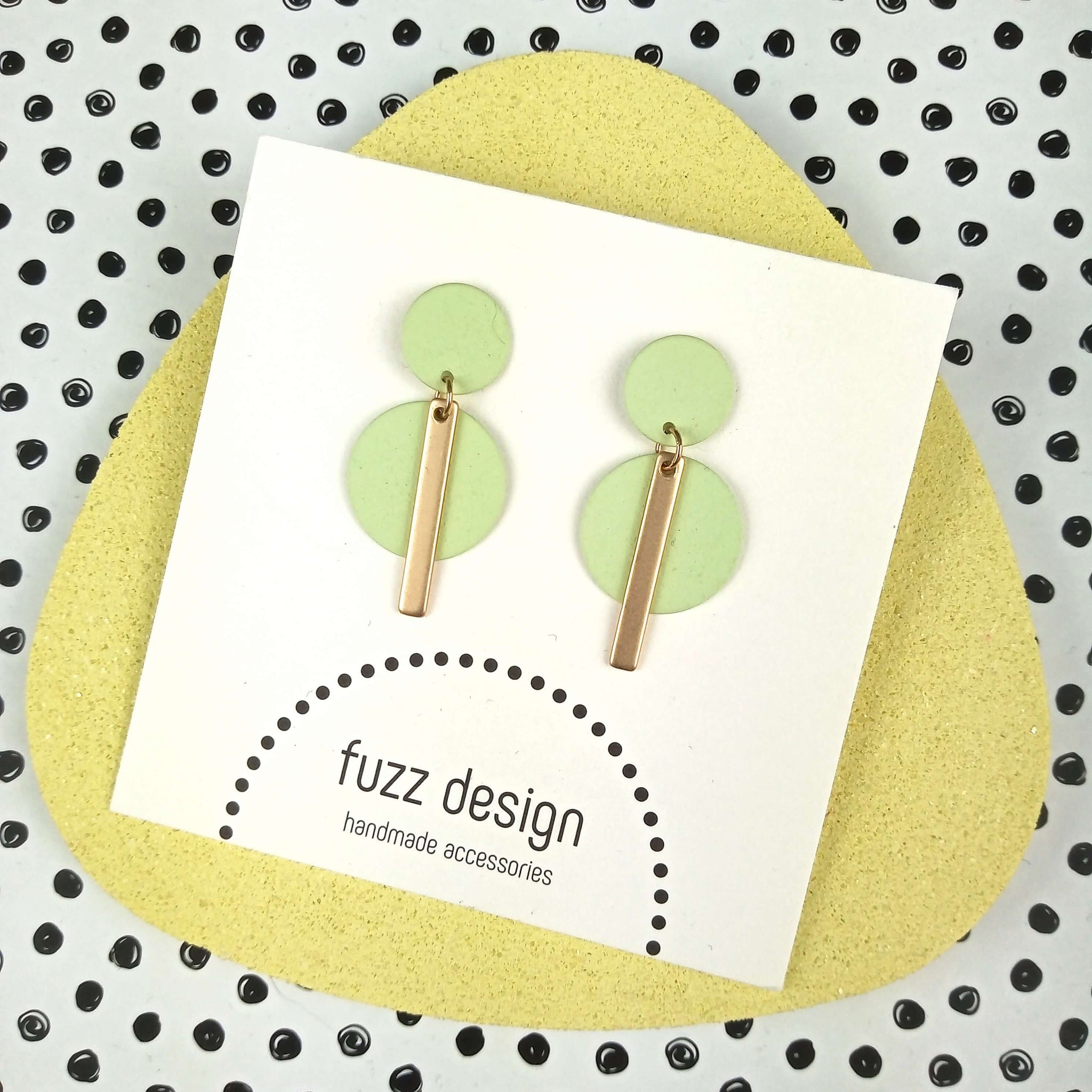 Subtle And Sweet | Gold & Pastel Green