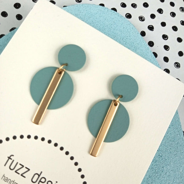 Subtle And Sweet | Gold & Sea Green