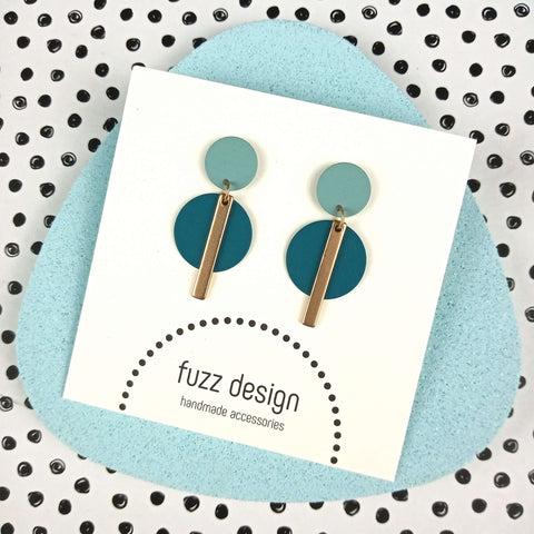Subtle And Sweet | Gold & Dark Teal & Sea Green