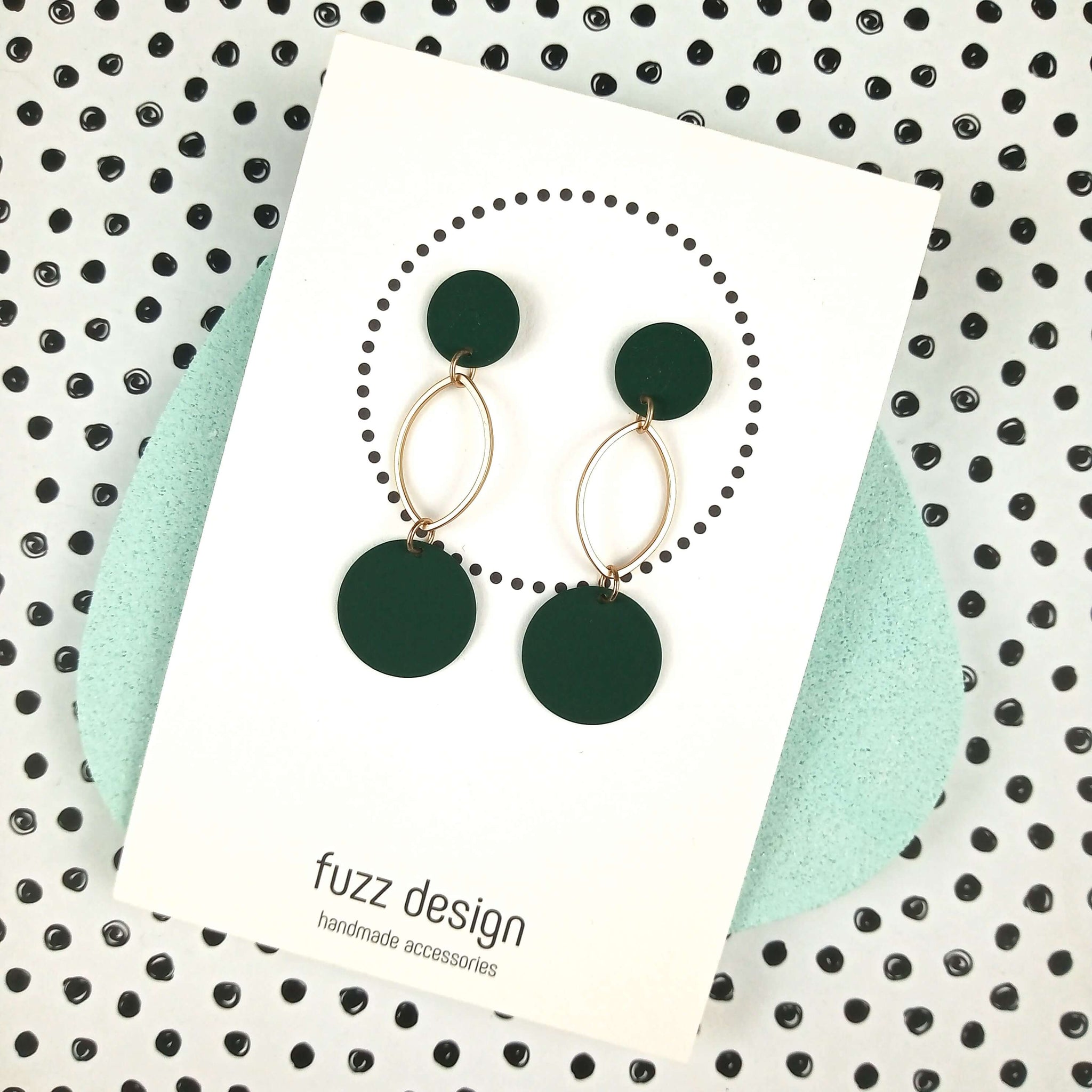 Total Ellipse Of The Heart | Moss green & Gold