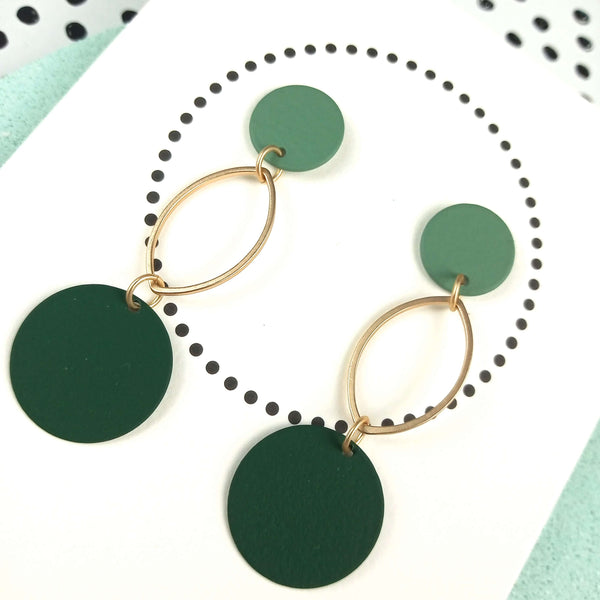 Total Ellipse Of The Heart | Forest Green & Gold & Soft Green