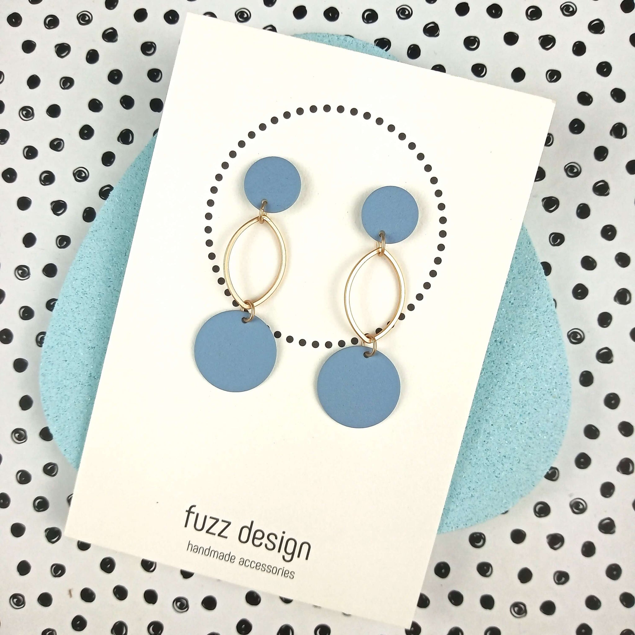 Total Ellipse Of The Heart | Soft Blue & Gold