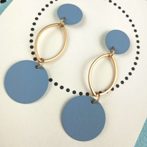 Total Ellipse Of The Heart | Soft Blue & Gold