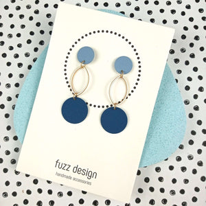 Total Ellipse Of The Heart | Dark Blue & Gold & Soft Blue