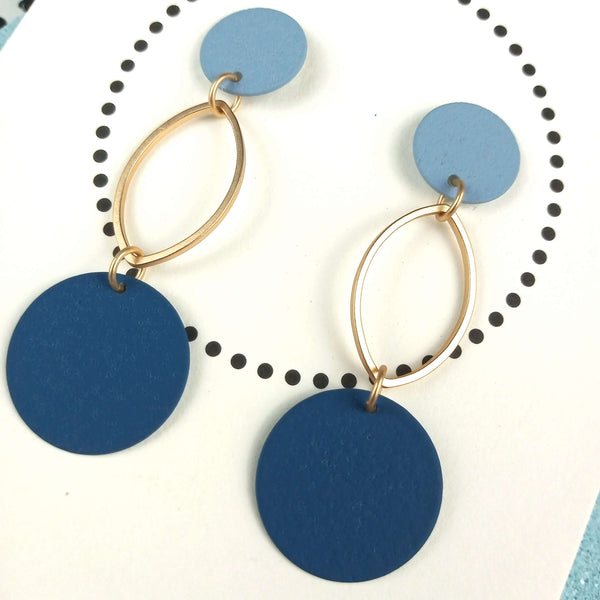 Total Ellipse Of The Heart | Dark Blue & Gold & Soft Blue