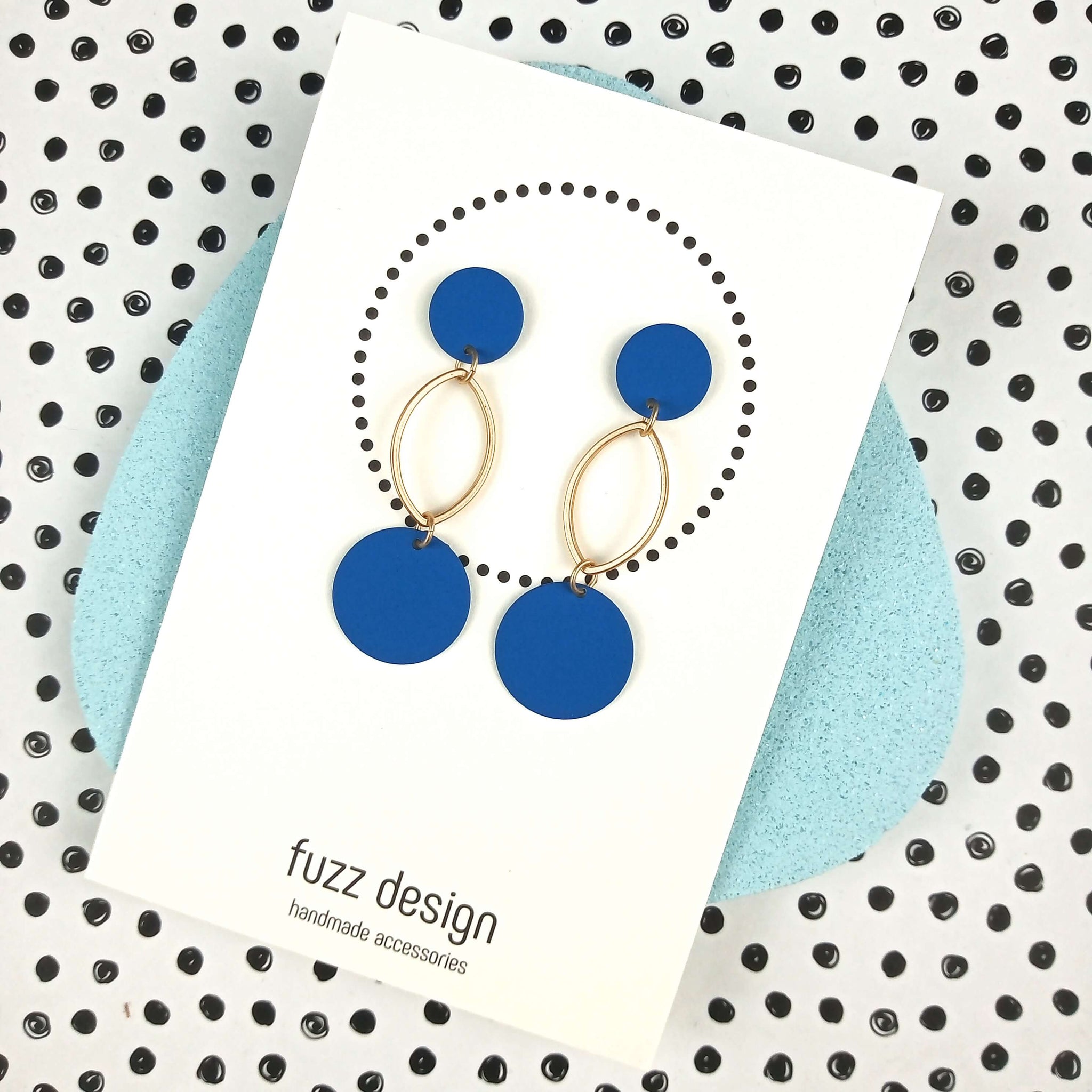 Total Ellipse Of The Heart | Royal Blue & Gold