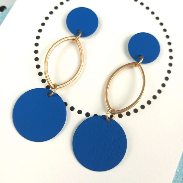 Total Ellipse Of The Heart | Royal Blue & Gold