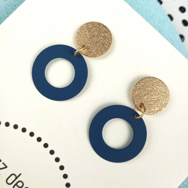 Sassy | Dark Blue & Gold