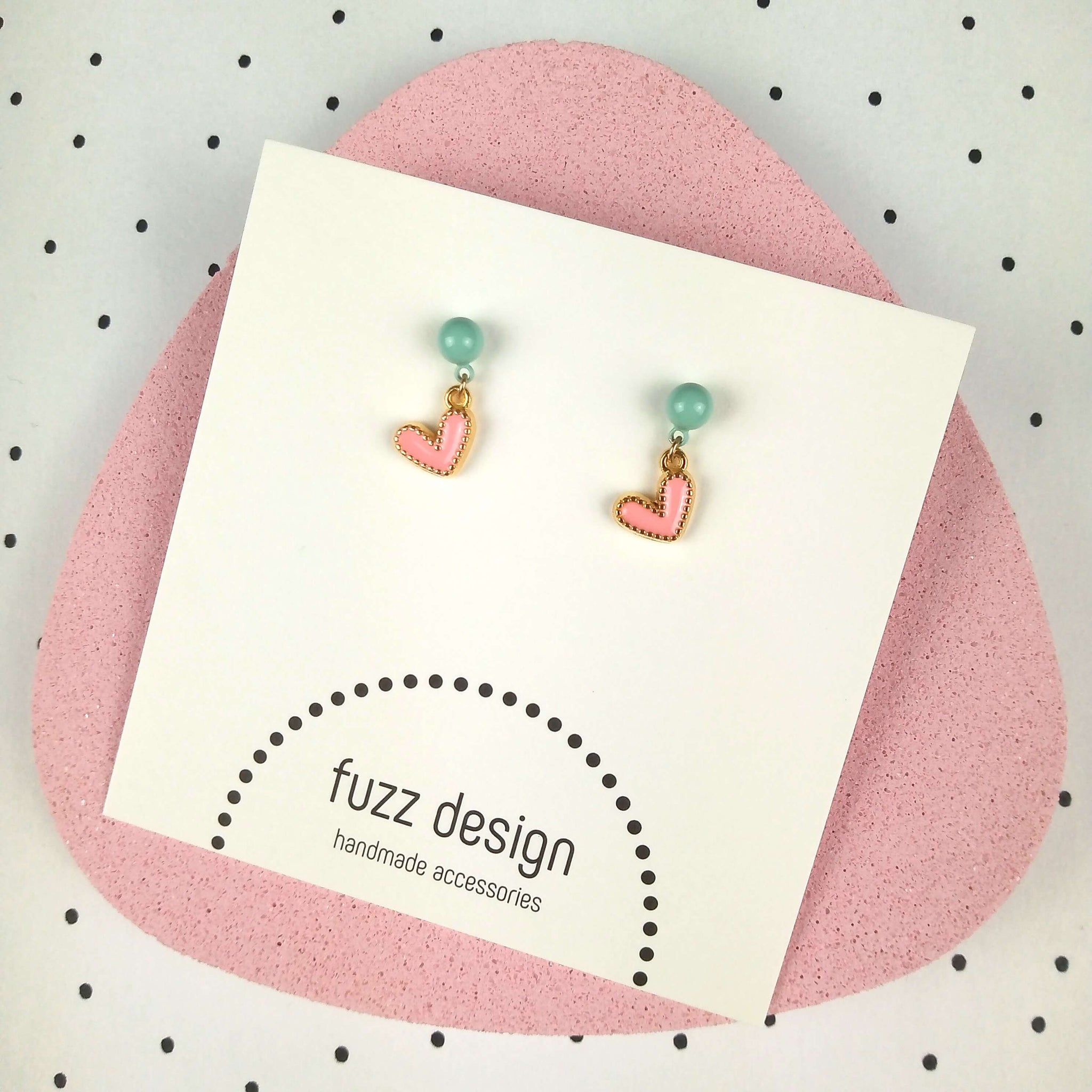 Lizzy | Salmon Pink & Gold & Mint Green
