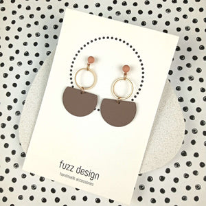 Mademoiselle | Dark Taupe & Gold & Warm Taupe