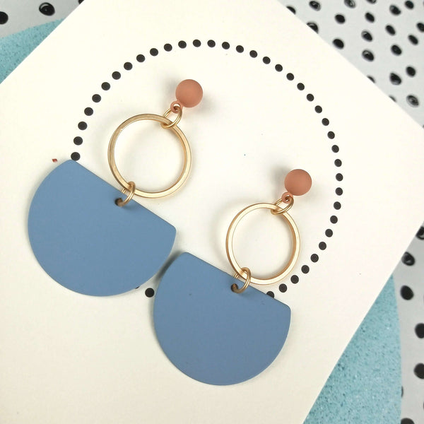 Mademoiselle | Soft Blue & Gold & Warm Taupe