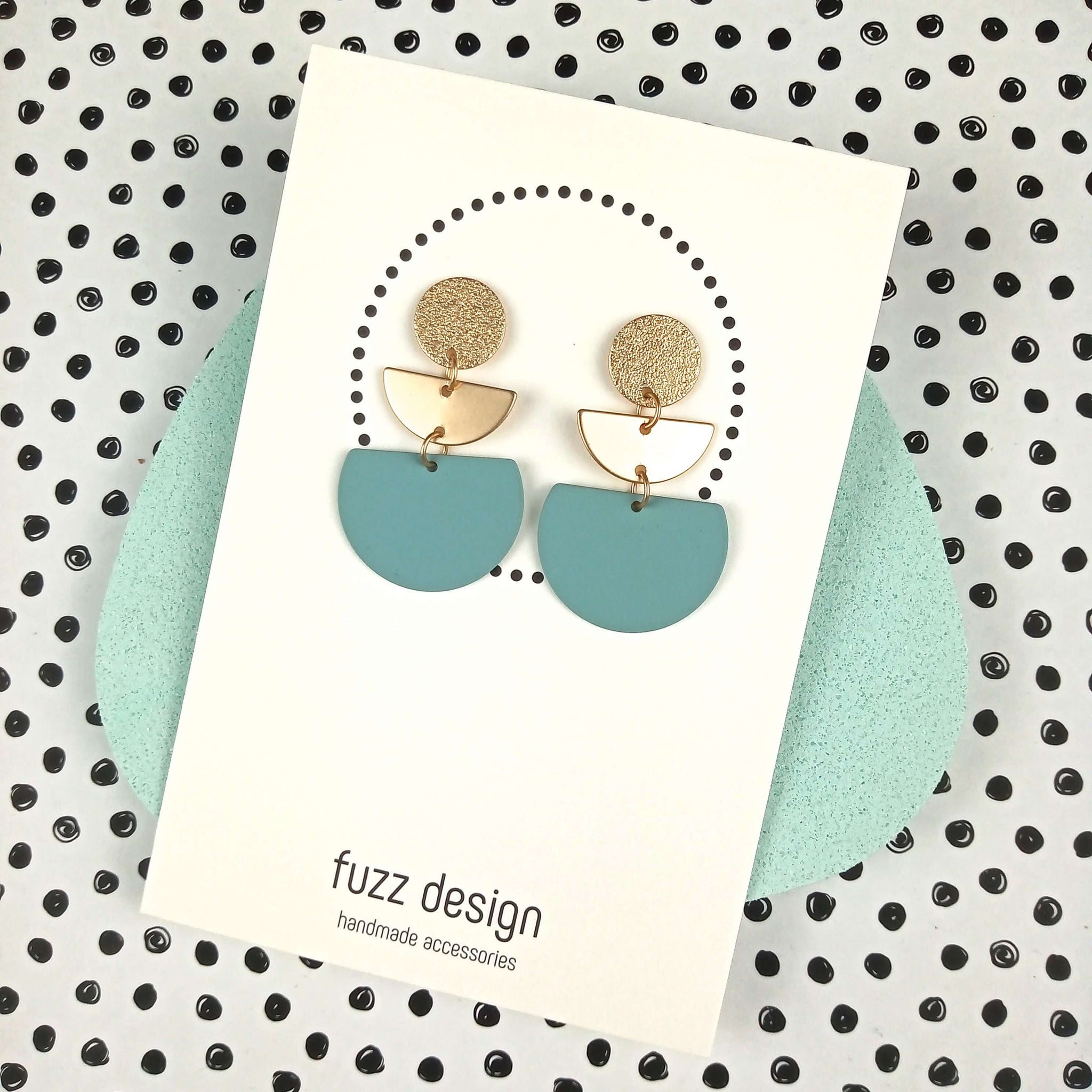 Kiss Me Now | Sea Green & Gold