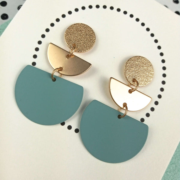 Kiss Me Now | Sea Green & Gold