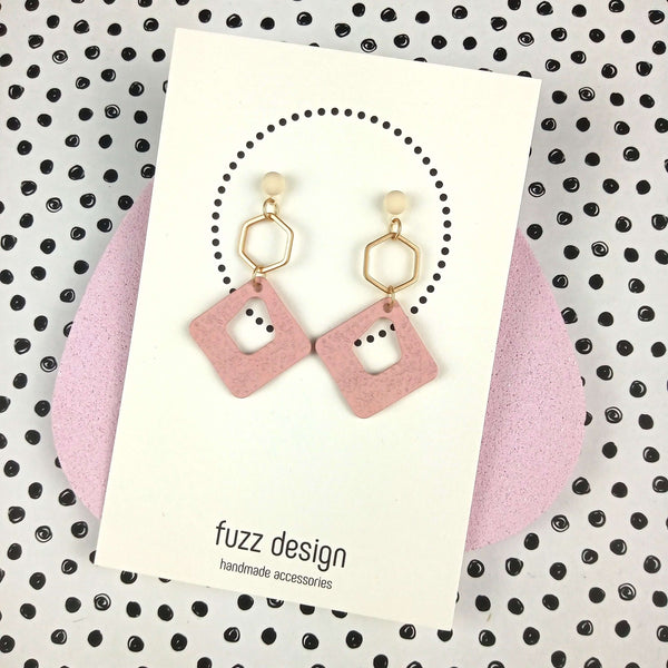 It's Hip To Be Square | Pink & Gold & Ivory