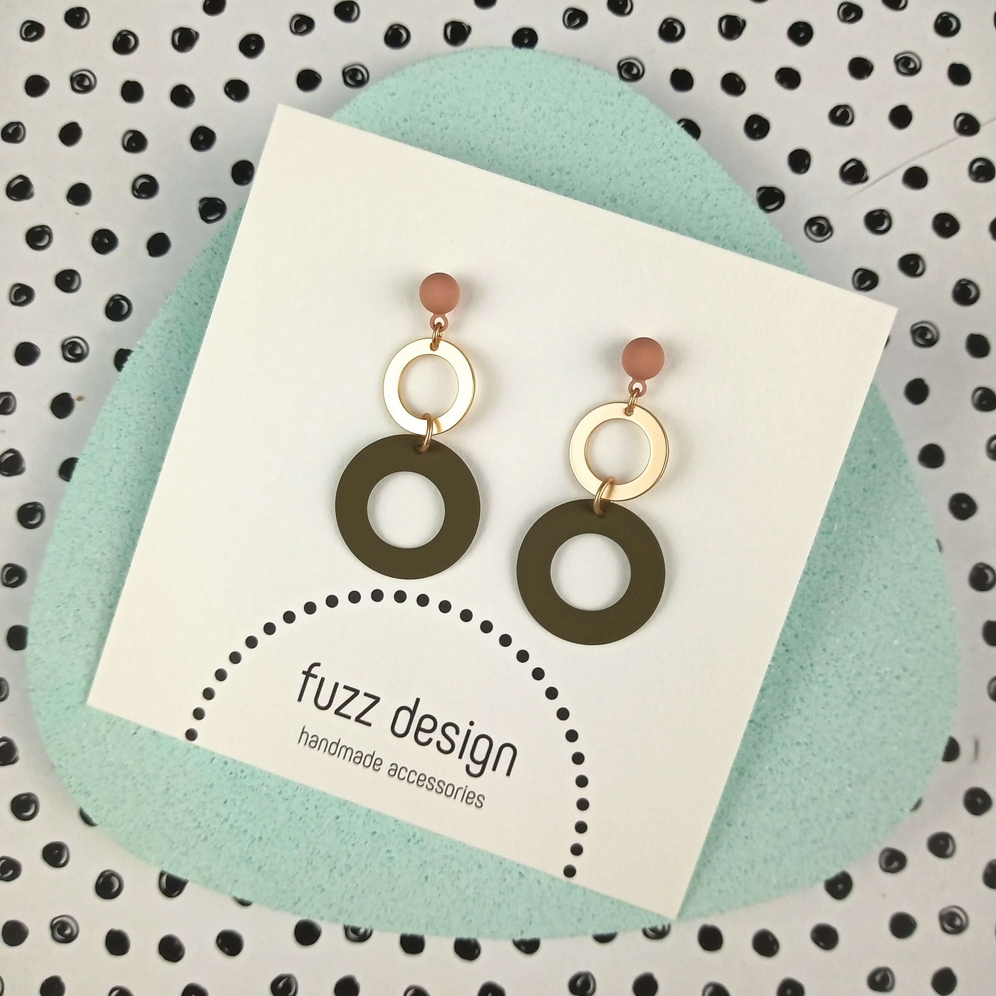 Dancing In The Moonlight | Dark Khaki & Gold & Warm Taupe