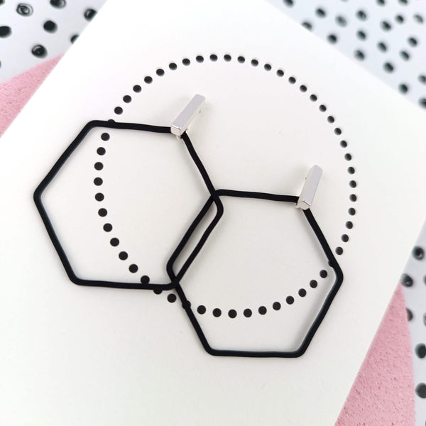 Hexalicious | Large | Black & Silver