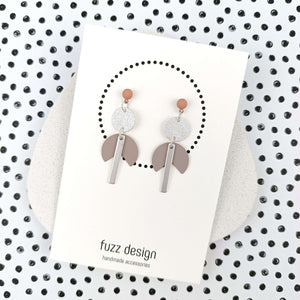 Wild Heart | Grey & Silver & Warm Taupe