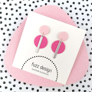 Subtle And Sweet | Hot Pink & Silver & Pastel Pink