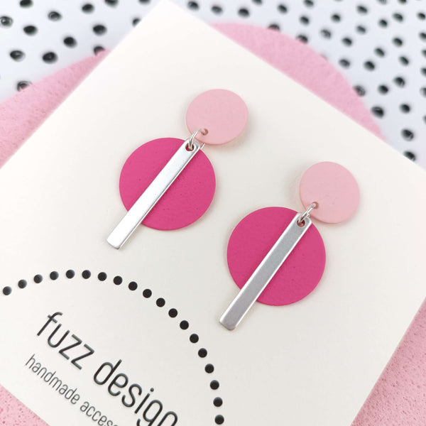 Subtle And Sweet | Hot Pink & Silver & Pastel Pink