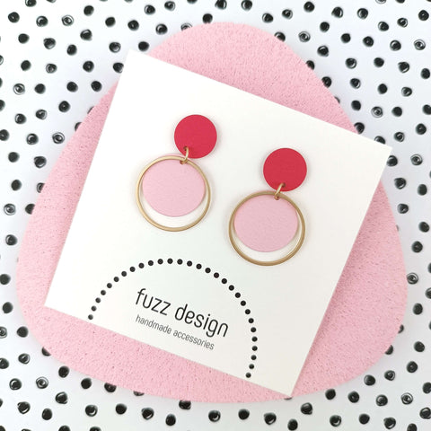 Sweet Cakes | Pastel Pink & Gold & Berry Red