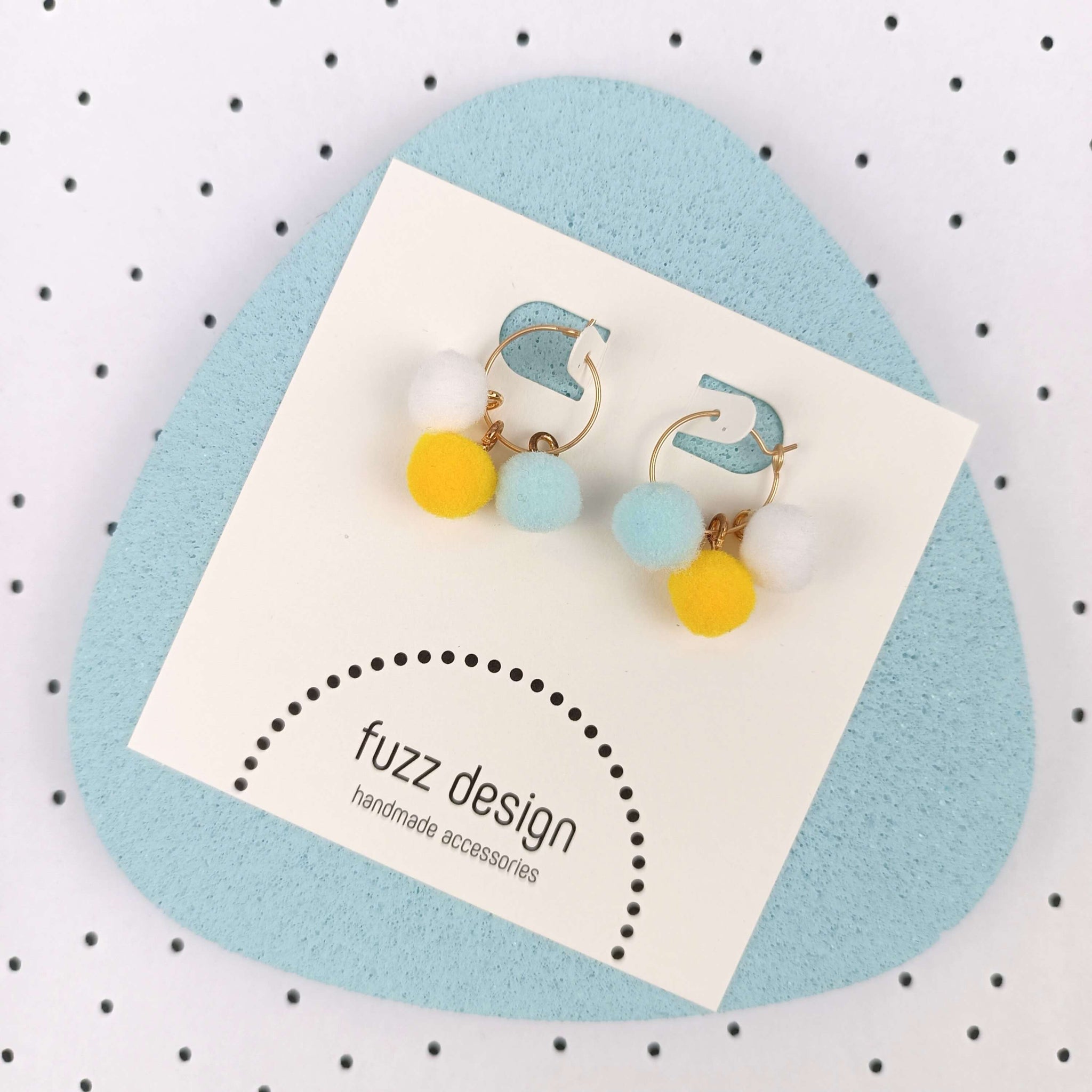 Dottie | Blue & White & Yellow & Gold