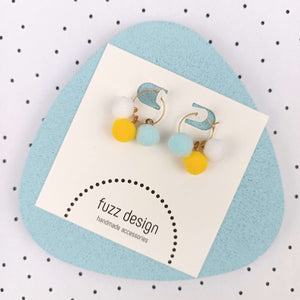 Dottie | Blue & White & Yellow & Gold
